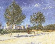 Vincent Van Gogh On the outskirts of Paris oil painting reproduction
